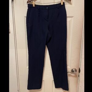 Vintage Pendleton Virgin Wool Pants Womens Size 6P Navy Blue Flat Front USA Made